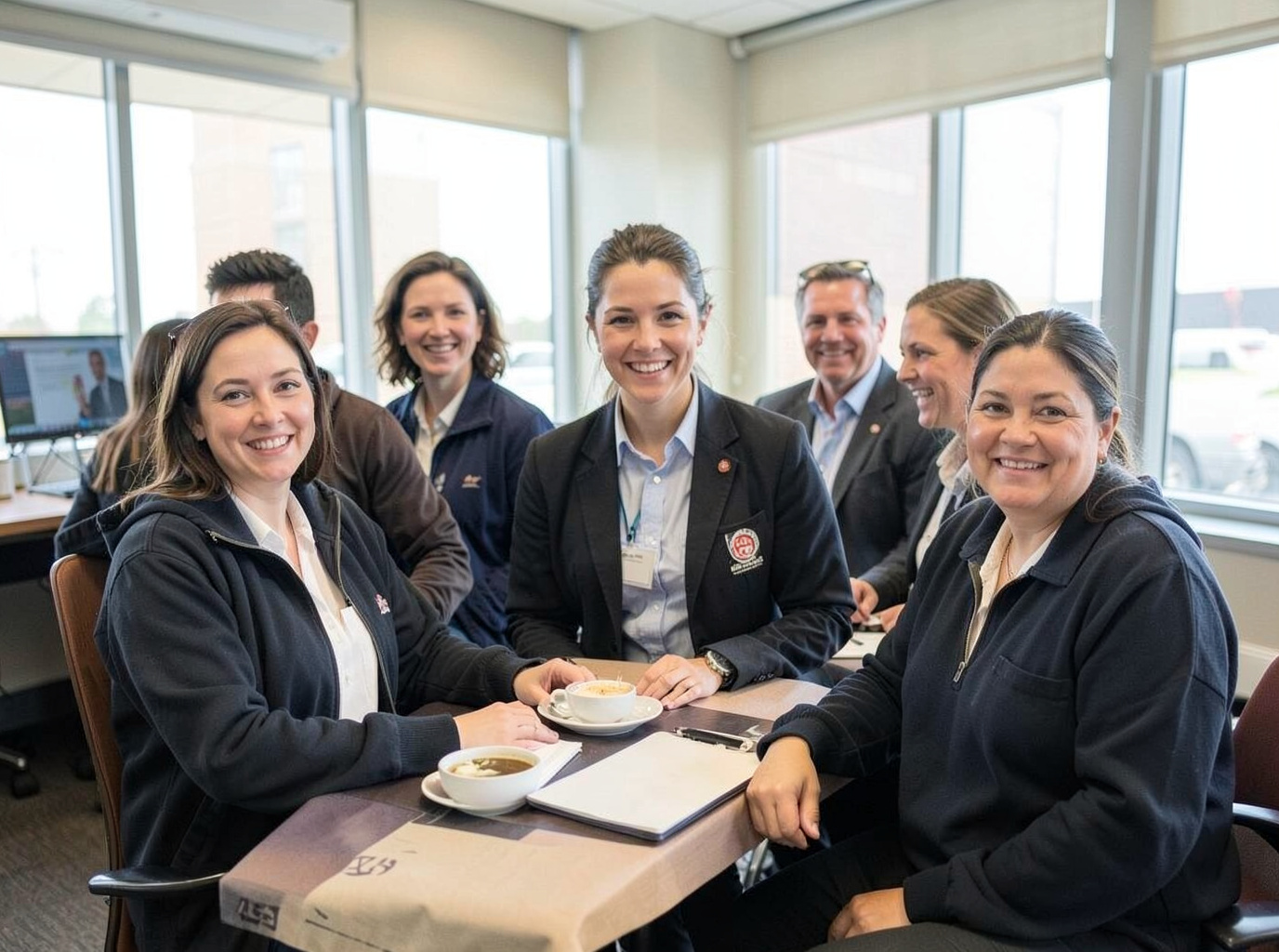 The Flight Voucher Desk team at work in Cleveland